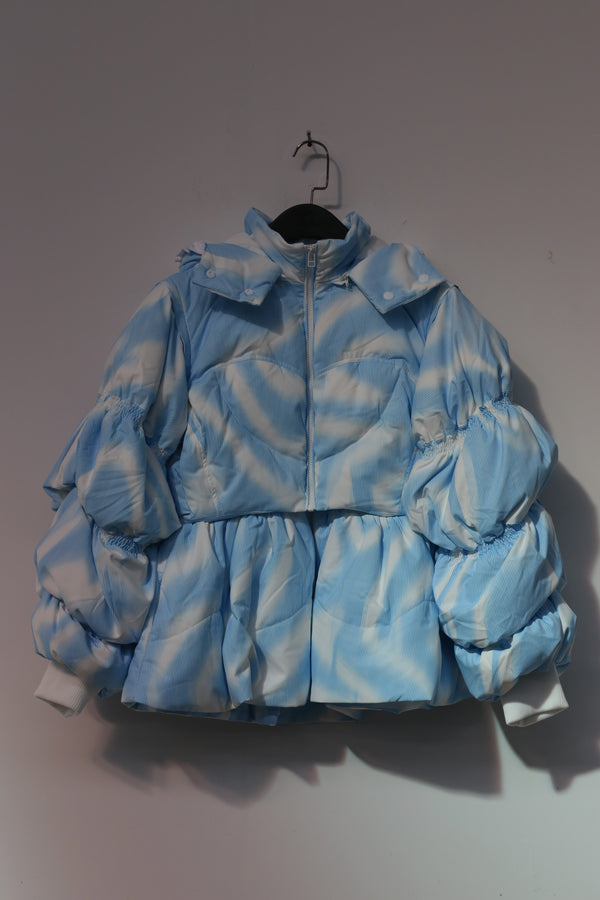 CHENPENG Elbes official document down jacket CP21AWJ029CPC365 Aqua Blue